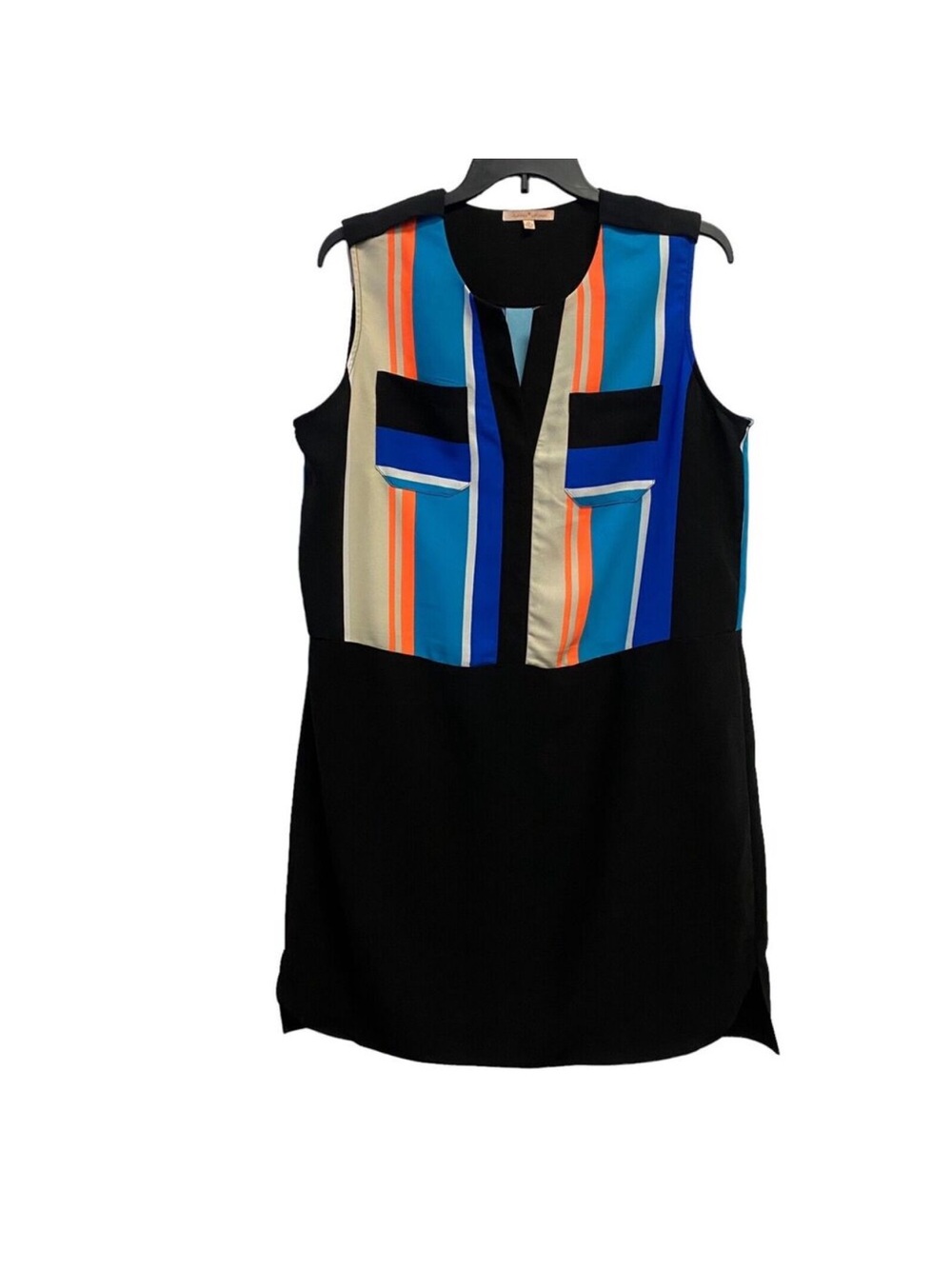 Gibson Latimer Block Multicolored Dress Size Large Women Sleeveless